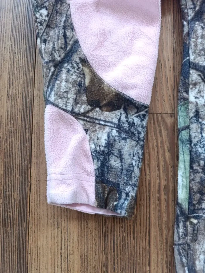 Veste polaire a capuche rose Gamehide camo realtree XL - photo numéro 5