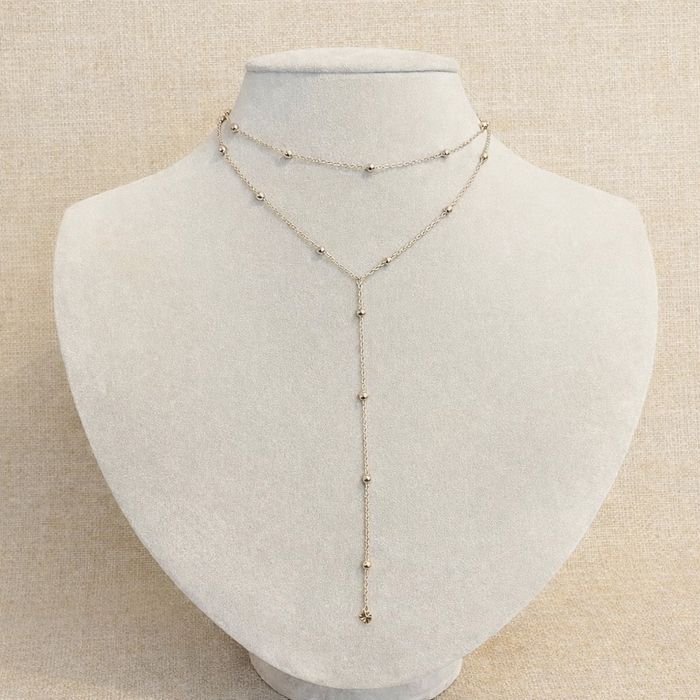 Collier 100% inoxydable doré - photo numéro 4
