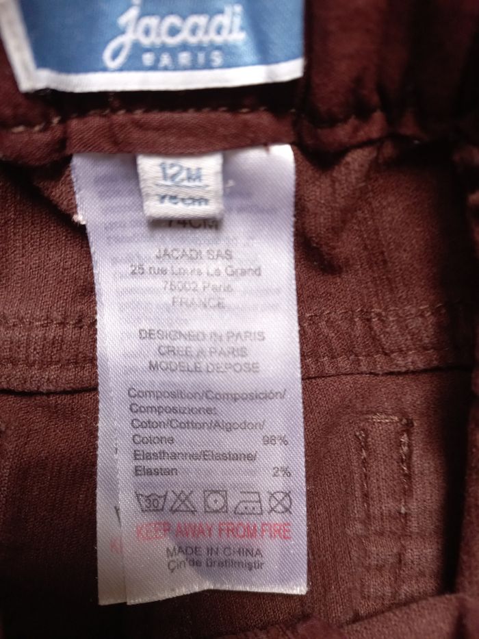 Pantalon Jacadi 12 mois très bon état - photo numéro 5