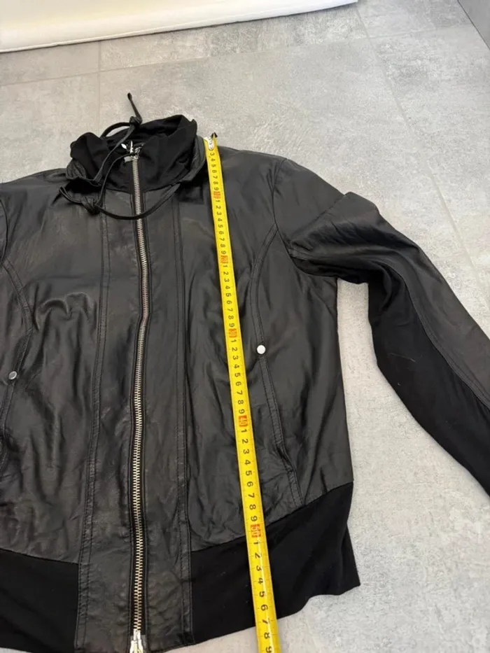 Veste en cuir Patrizia Pepe femme noire taille 40 fr, 44 italien - photo numéro 14