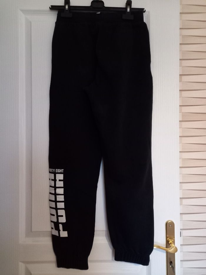 Pantalon de jogging noir marque Puma taille 14 ans - photo numéro 2