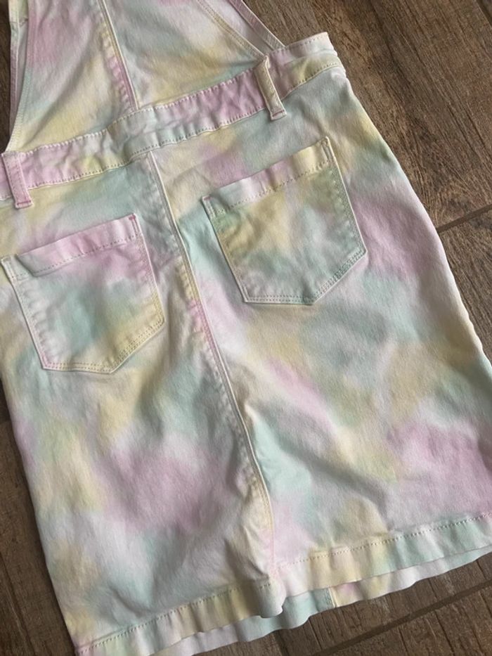 Robe salopette en jean fille - photo numéro 5