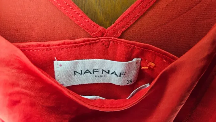 Robe rouge Naf Naf - photo numéro 3