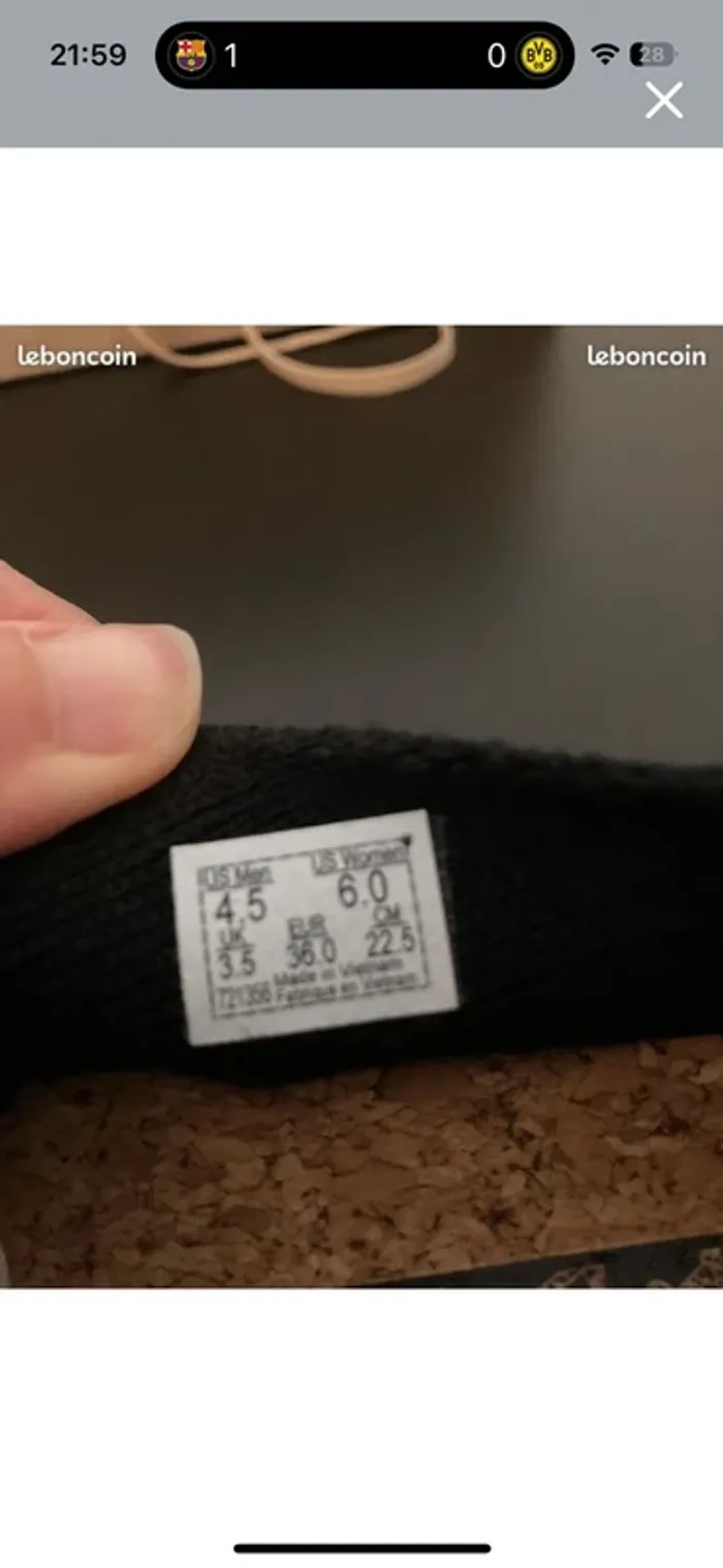 Vans baskets circle vee noir confortable taille 36 neuves dans leur boite - photo numéro 6
