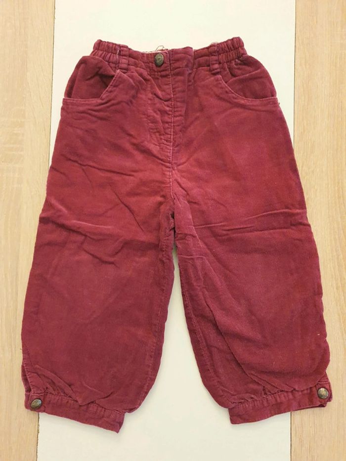 Pantalon Orchestra Velours Côtelé Taille 23 mois 86 cm 2 ans - photo numéro 3