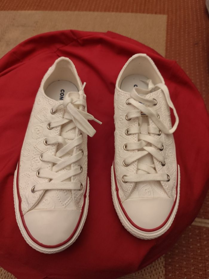Converse dentelle blanche 37 - photo numéro 5