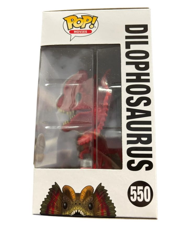 Figurine Funko Pop Jurassic Park 25th anniversary Dilophosaurus Red Spécial Édition 550 neuf - photo numéro 4
