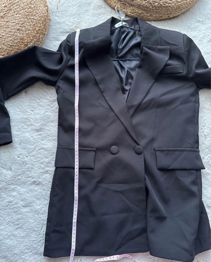 👚👖Ensemble blazer + pantalon noir femme - taille unique new collection- neuf - photo numéro 7