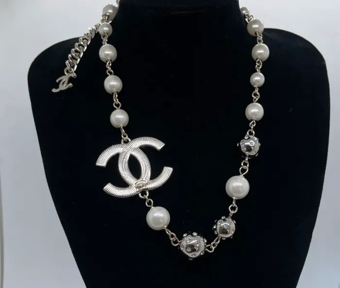 Collier/ ras du cou pour femme argenté - photo numéro 3