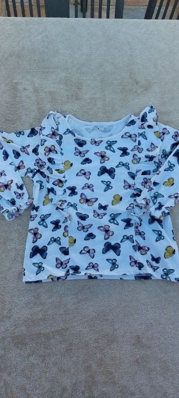 🦋🦋 Super tee-shirt fantaisie manches longues fille 5 ans 🦋🦋