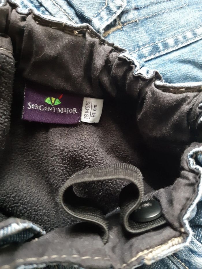 Pantalon jean doublé Sergent Major 18 mois - photo numéro 5