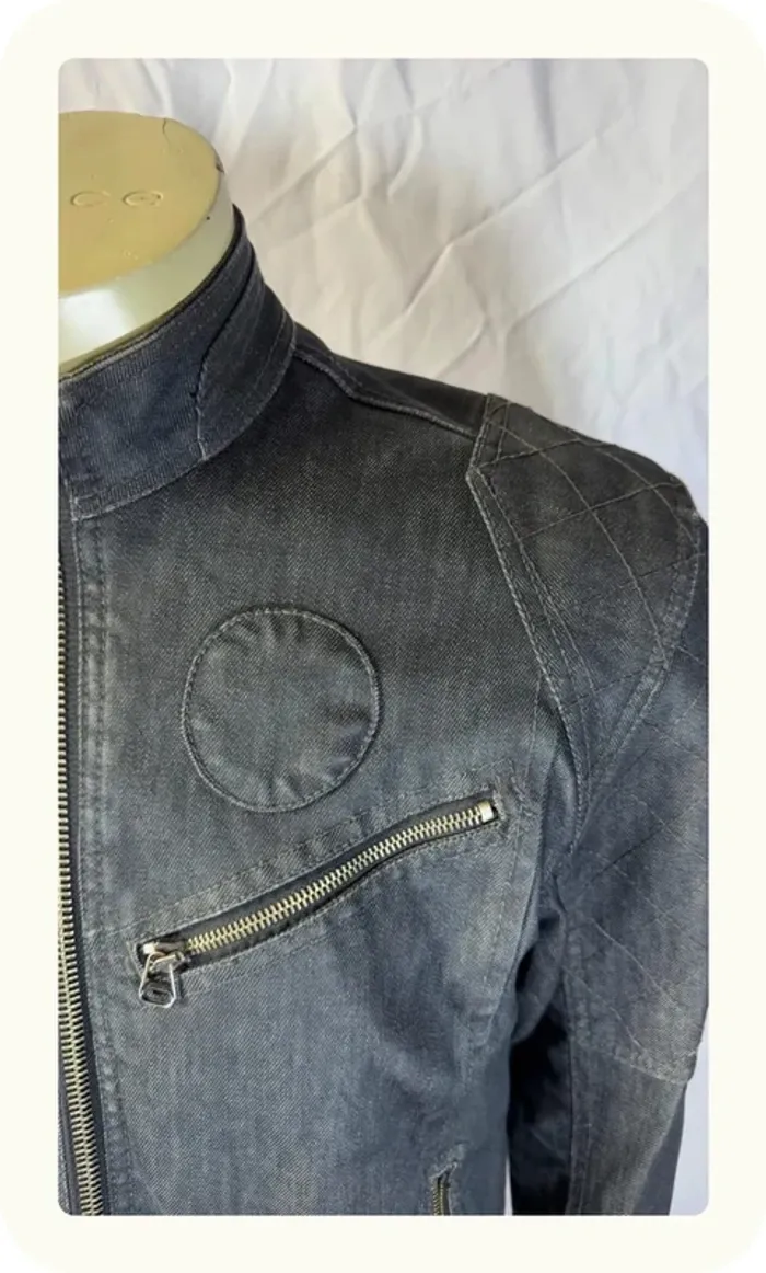 Veste en jean biker homme Levi's Taille L - photo numéro 4