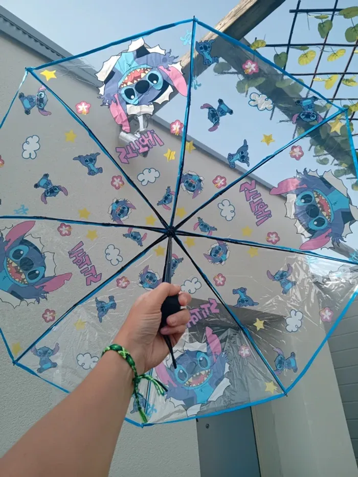 Parapluie stitch transparent neuf - photo numéro 3