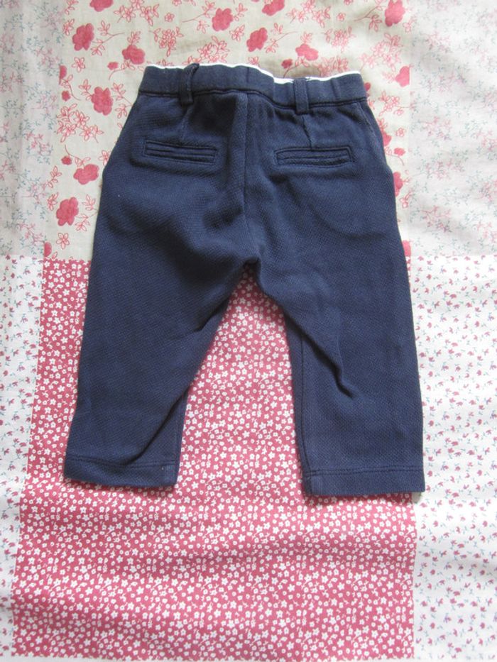 Pantalon de jogging bleu marine 9 mois - photo numéro 2