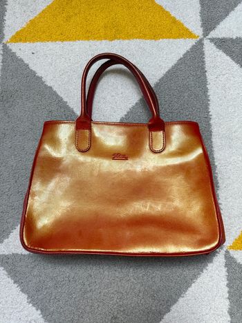 Sac à mains en cuir verni Longchamp
