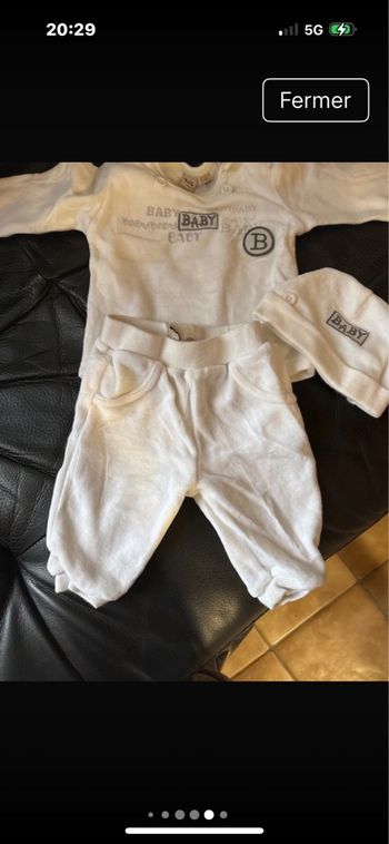 Ensemble bébé  1 mois garçon