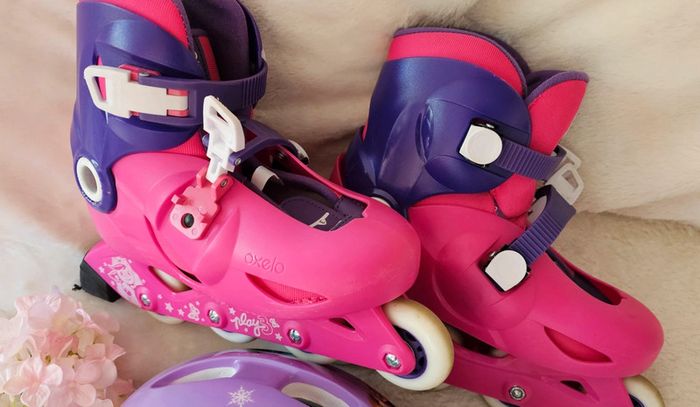 Équipement Rollers Patins à Roulettes Casque Protection Oxelo 8/12 ans - photo numéro 4