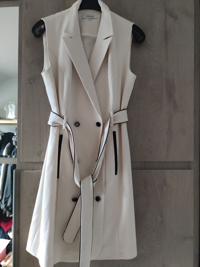 Robe tailleur Morgan couleur crème Neuve taille 40 - photo numéro 4