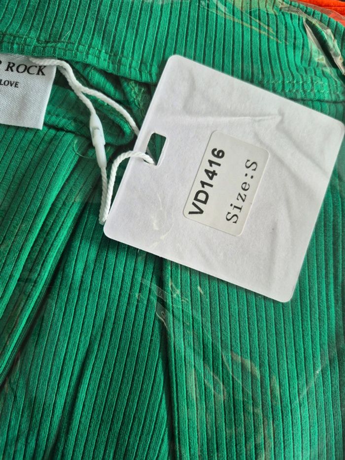 Robe Verte Courte Femme Taille S/36 - photo numéro 3