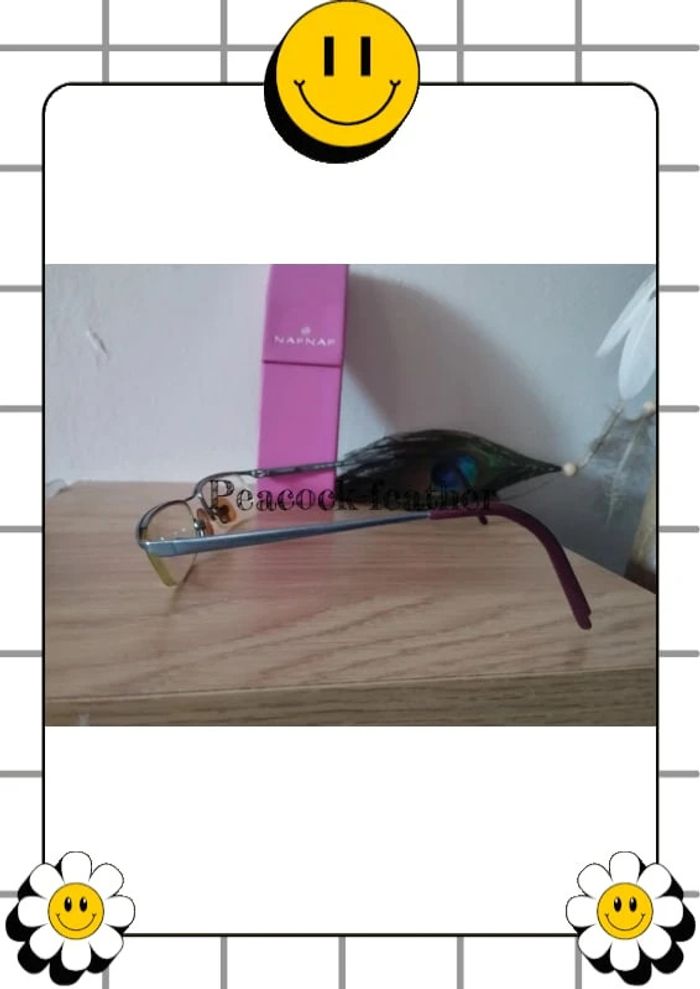 Monture de lunettes de vue bleue Naf Naf - photo numéro 2
