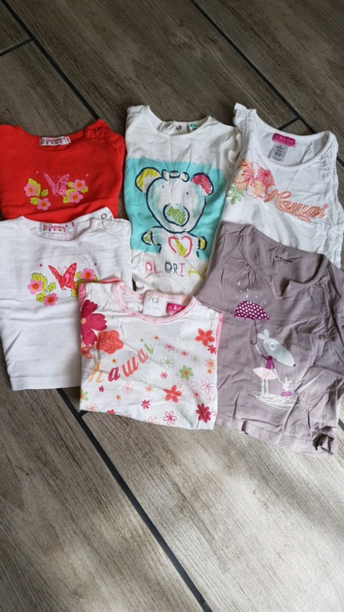 Lot tee shirt 2 ans