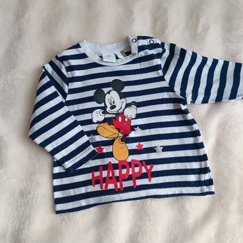 T-shirt ML Mickey 💚 Disney baby 💚 12 mois