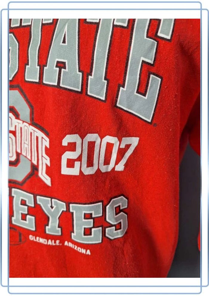 Sweat col rond / crewneck vintage homme rouge/ taille M sérigraphie année 2007 (299) - photo numéro 6