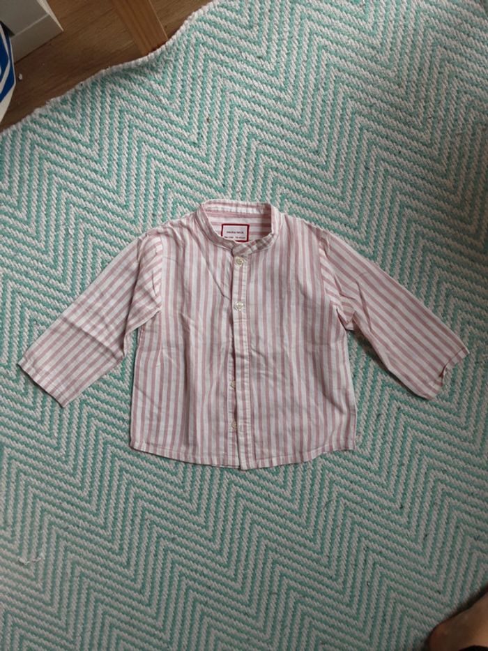 Chemise rayé coton T. 18-24 mois
