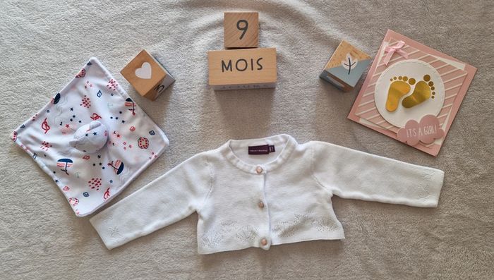 Gilet court blanc 9M - Sergent Major (TBE)