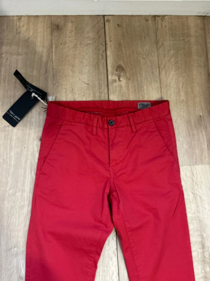 Pantalon rouge Teddy Smith chino slim stretch 26US 33FR - photo numéro 2