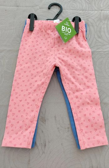 lot de 2 Legging neuf 9 mois Imprimés - 71 cm