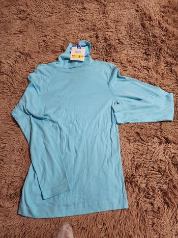 Col roulé turquoise