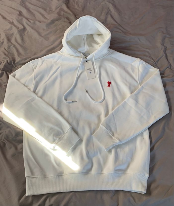 Pull ami paris blanc Taille : M - photo numéro 5