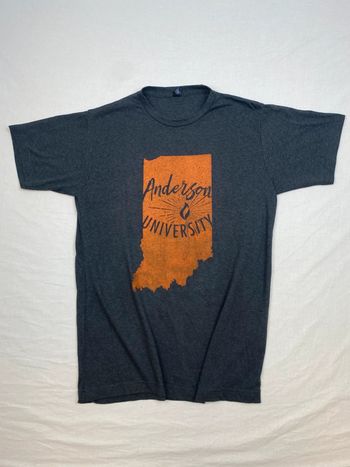T-shirt imprimé sport USA, homme, M, été, Gris, , collège, université, Anderson