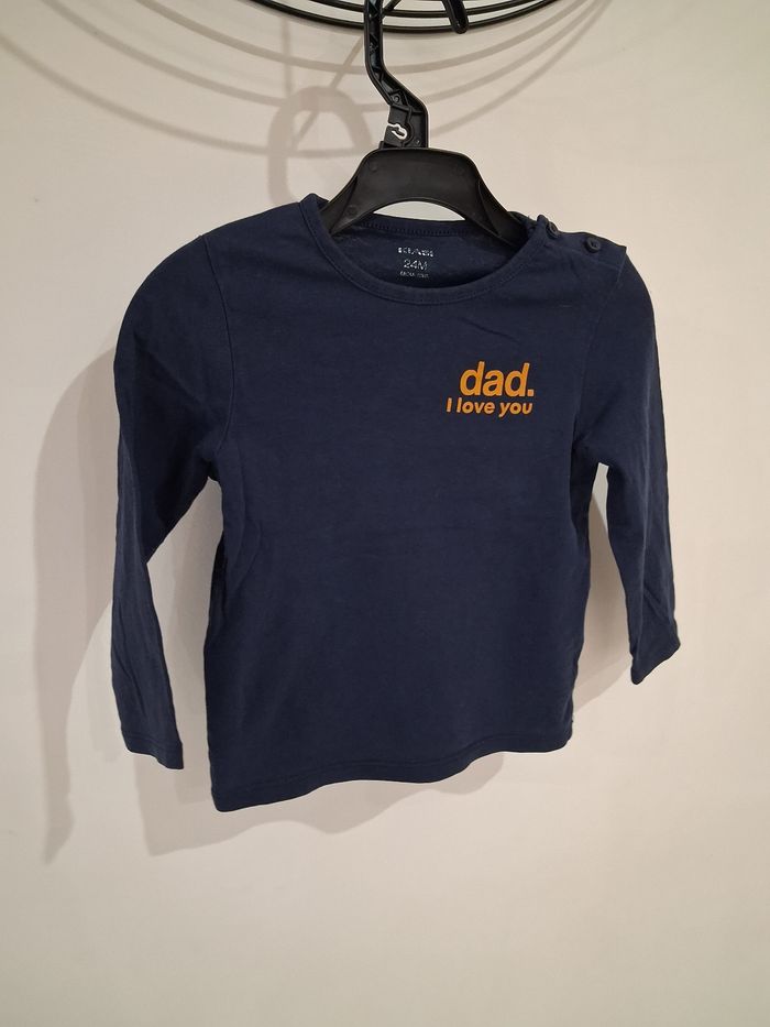 T-shirt manches longue bleu marine