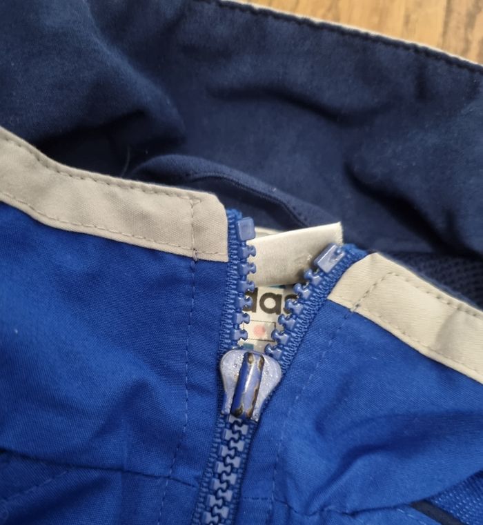 veste enfant adidas bleu taille 12 ans vintage - photo numéro 2