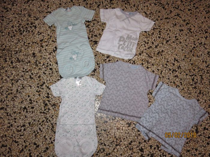 lot culottes maillot de corps 1 mois