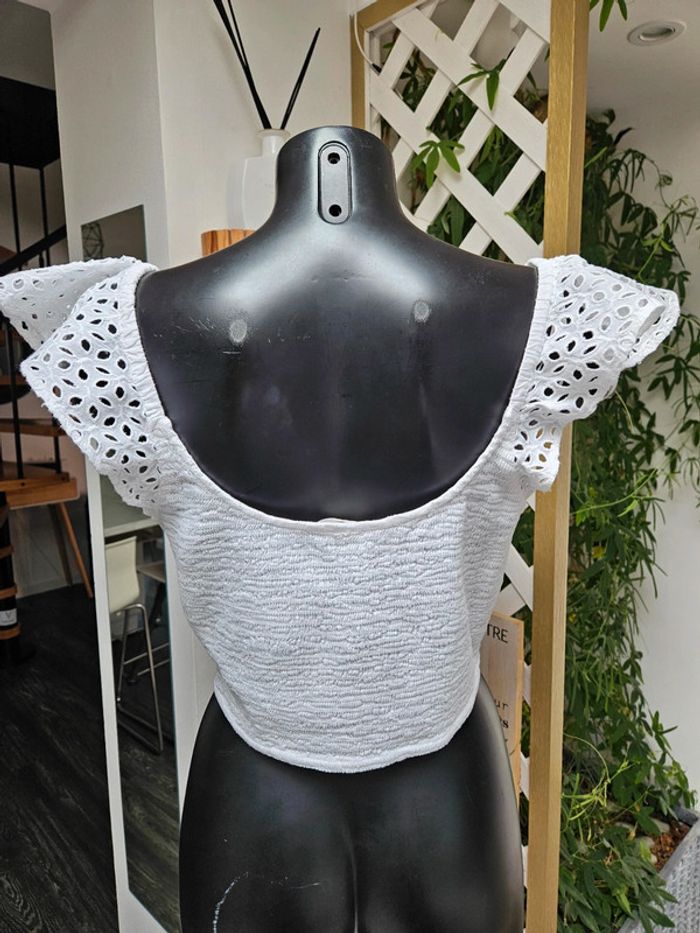 H&M top blanc taille XL - photo numéro 4
