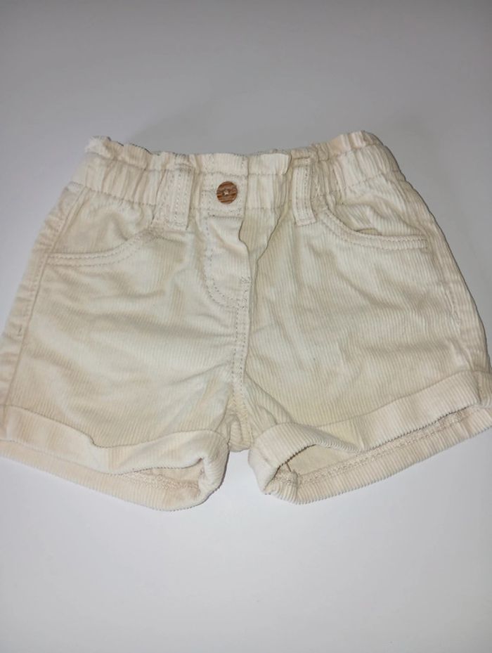 Short en velours 24 mois