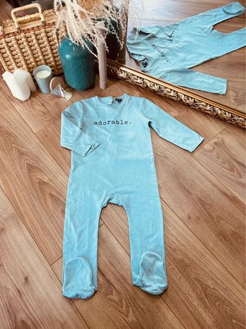 Taille 2 ans pyjama d’été fin garçon Kiabi bleu clair * adorable * 💙
