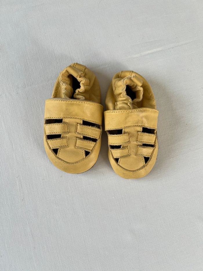 Sandales bébé en cuir 6-12 mois - photo numéro 2