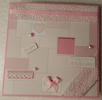 album de naissance rose fille pour conserver tout bébé, famille et grand parents