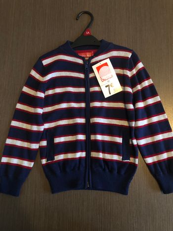 gilet veste garcon tissaia 110 cm 5 ans