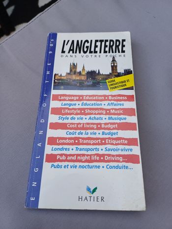 Livre l'Angleterre dans votre poche
