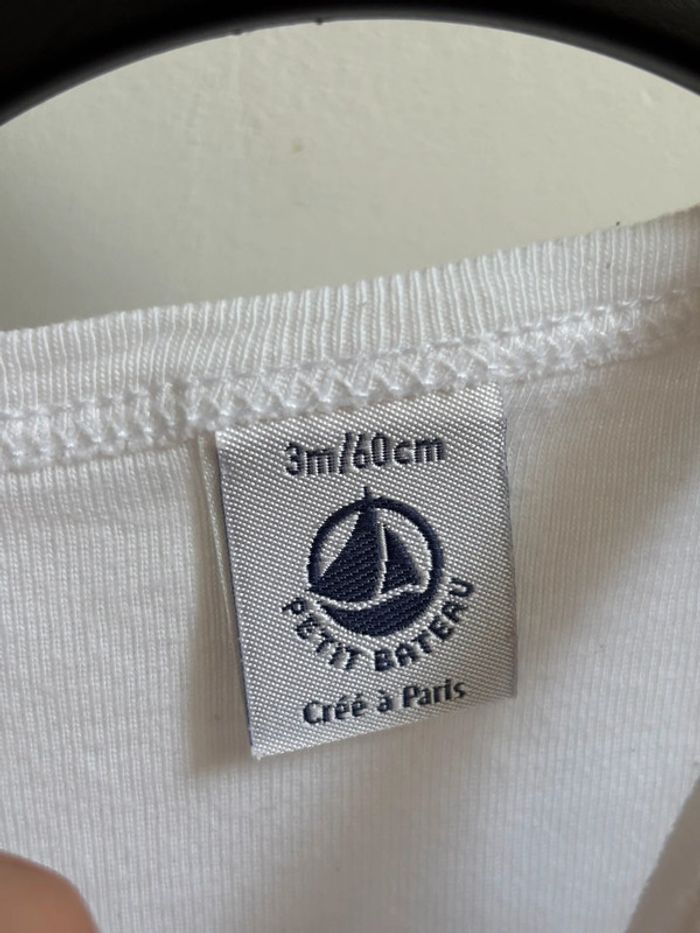 Lot 3 bodies bretelles Petit Bateau 3 mois - photo numéro 4