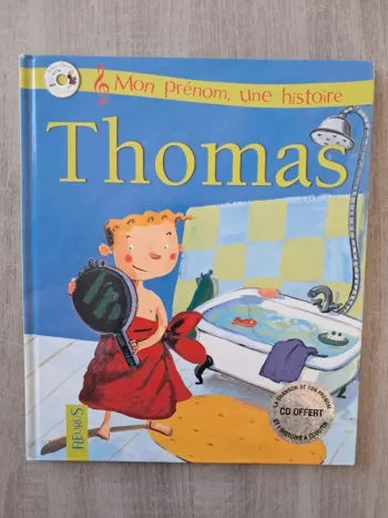 Livre cd mon prénom une histoire Thomas Fleurus