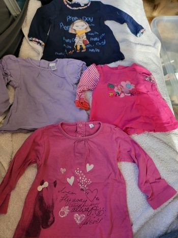 Lot de 7 tee-shirts manches longues 6 mois