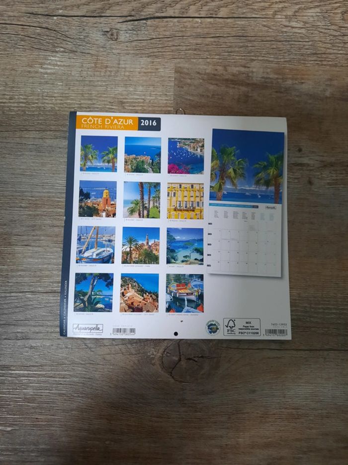 Calendrier 2016 - Côte d'Azur - photo numéro 2