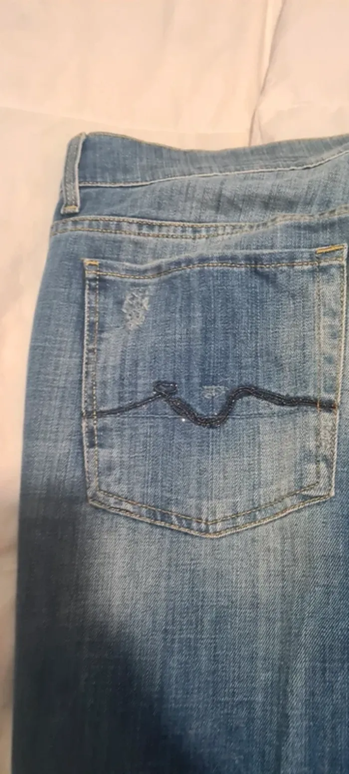 Jean bootcut bleu Seven - photo numéro 11