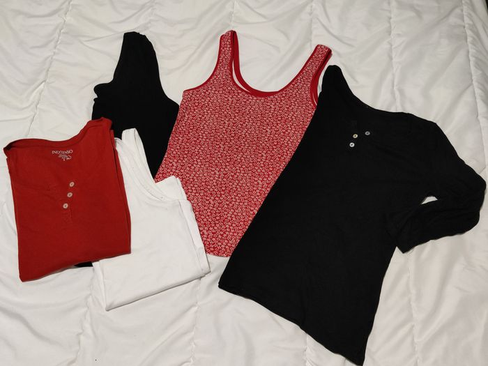 Lot de 5 tops coton Kiabi In extenso Taille S-M